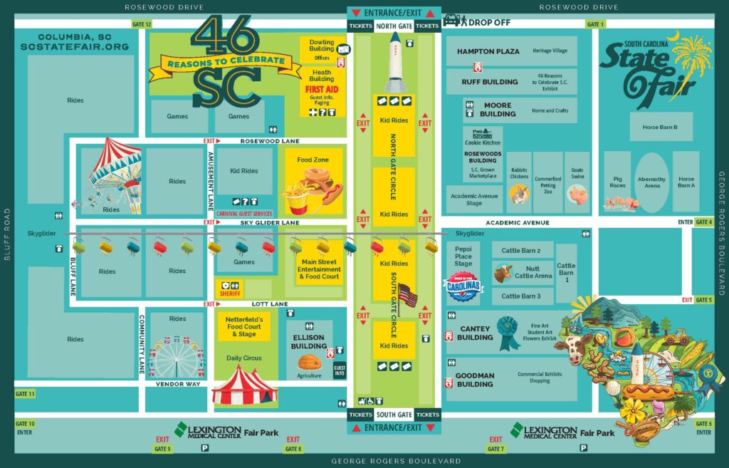SCSF Fairgrounds Map 2024
