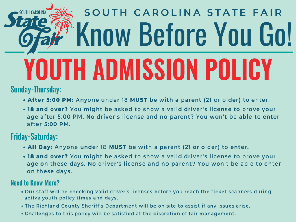SCSF Youth Admission Policy 18x24